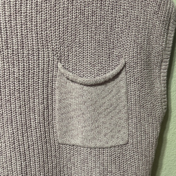 Free People Beach Freya Sweater womens Soft Lilac Rib Knit Sleeveless - Picture 4 of 9